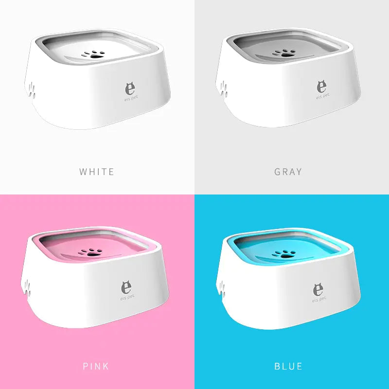 Anti-Spill Slow Feeder Water Bowl