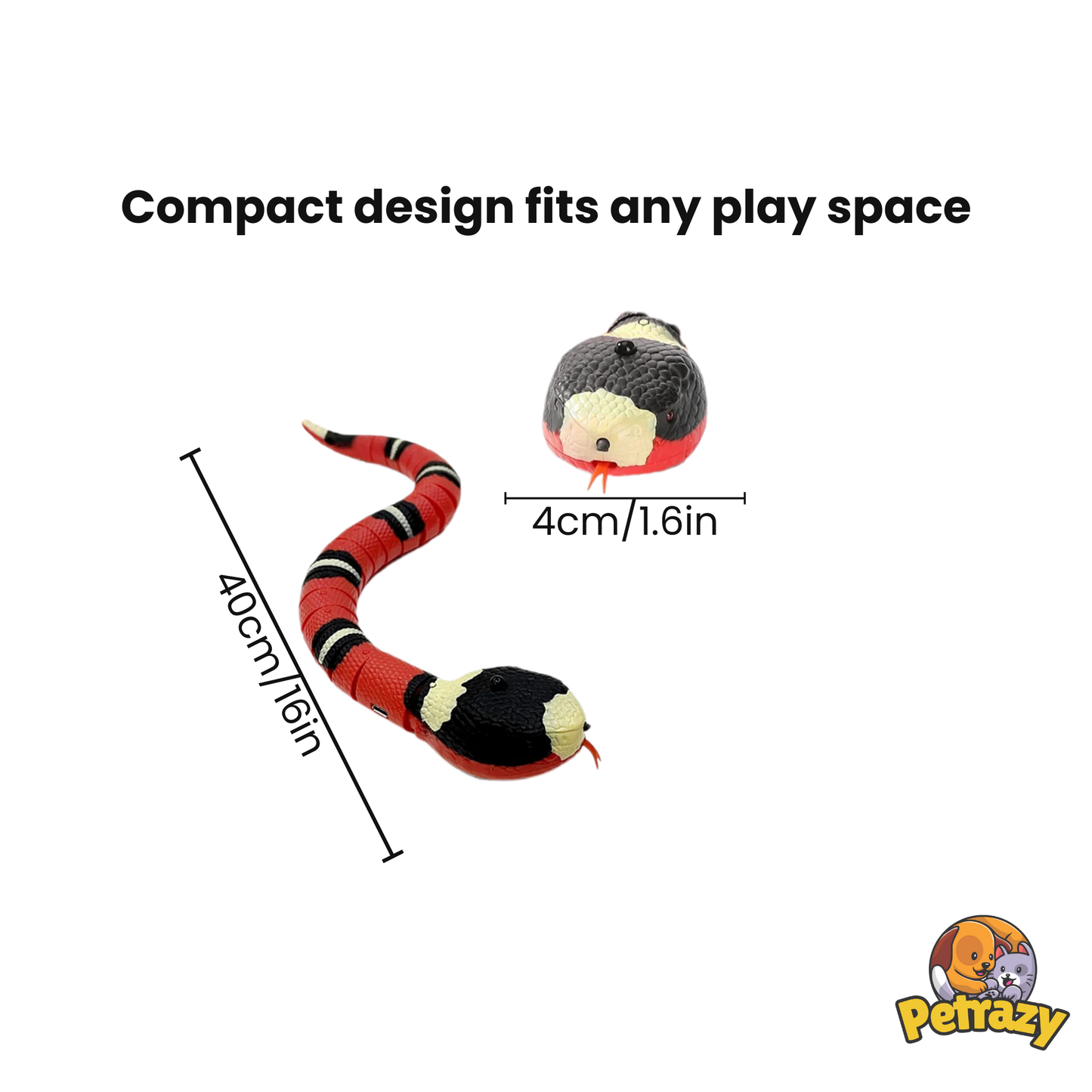 Smart Sensing Snake Cat Toy