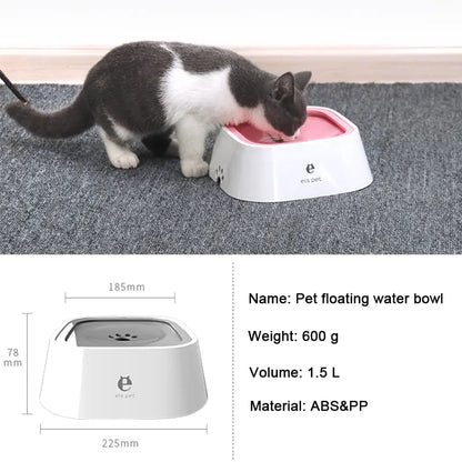 Anti-Spill Slow Feeder Water Bowl