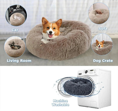 Fluffy Round Pet Bed