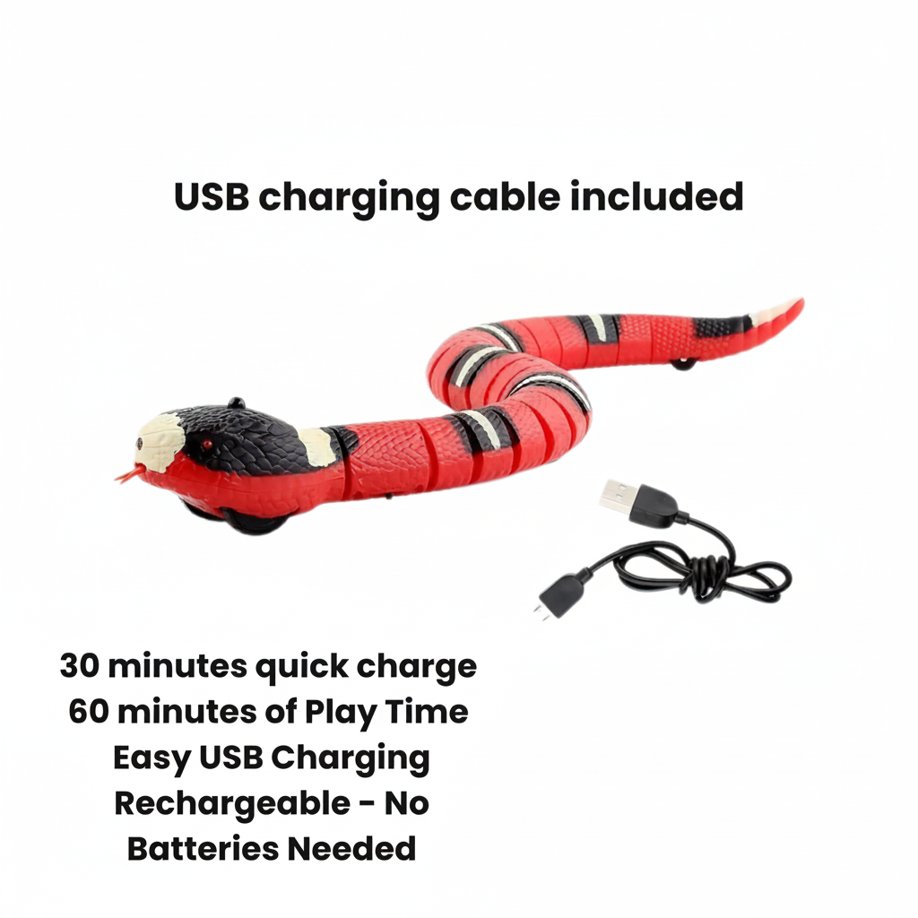 Smart Sensing Snake Cat Toy